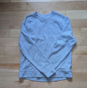 Banana Republic Light Gray Crewneck Sweater | Waffle Knit Pullover